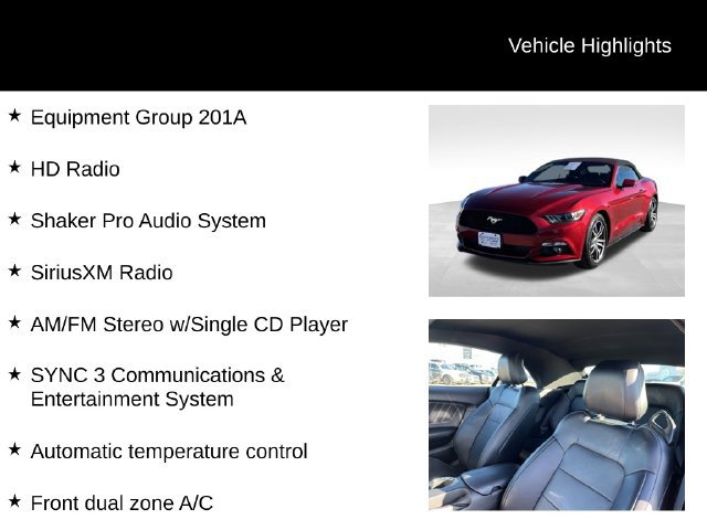 Used 2016 Ford Mustang Convertible RWD image 7