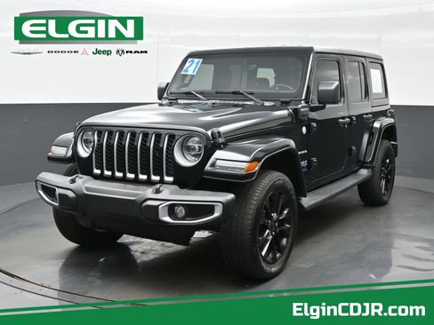 Used 2021 Jeep Wrangler Unlimited Sahara w/ Cold Weather Group AWD/4WD image 1
