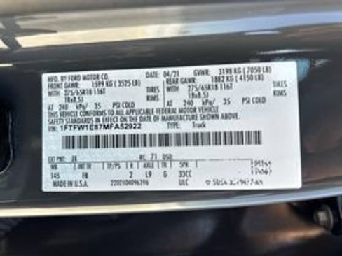Used 2021 Ford F150 XLT w/ Equipment Group 302A High AWD/4WD image 11