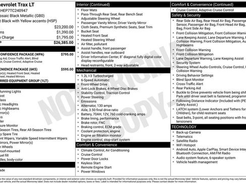 New 2026 Chevrolet Trax LT w/ Driver Confidence Package FWD image 25