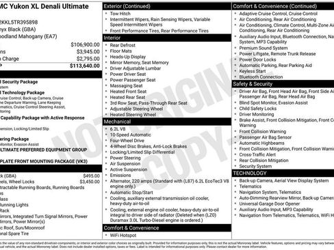 New 2026 GMC Yukon XL Denali Ultimate AWD/4WD image 25
