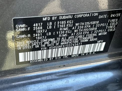 Used 2025 Subaru Crosstrek 2.5i Sport w/ Popular Package #4A image 33