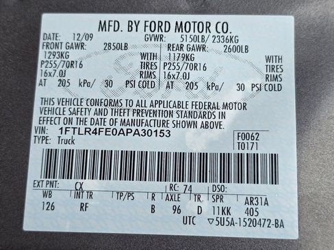 Used 2010 Ford Ranger XLT AWD/4WD image 32
