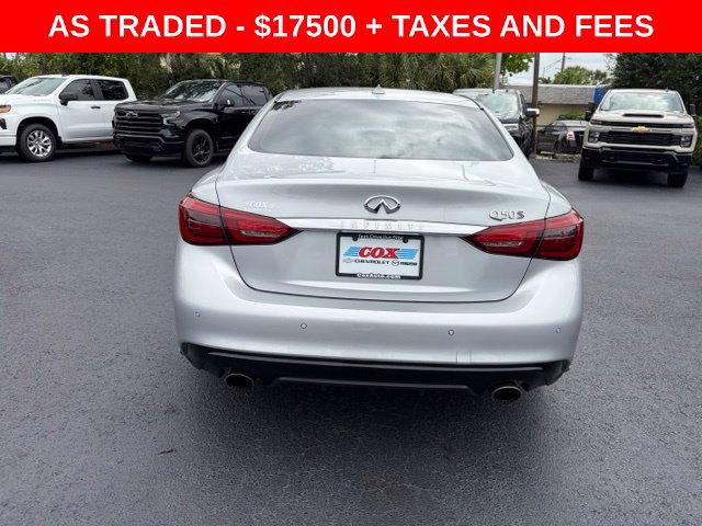 Used 2018 INFINITI Q50 Red Sport 400 w/ Sensory Package (Sport) RWD image 5