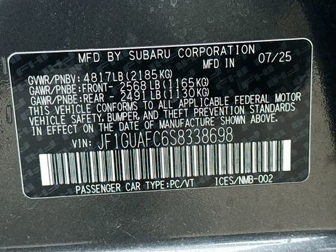 New 2025 Subaru Impreza 2.0i Sport image 40