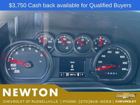 New 2026 Chevrolet Silverado 1500 Custom w/ Turbomax Blackout Package AWD/4WD image 14