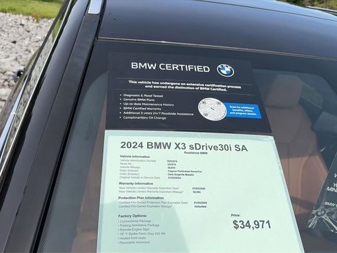 Certified 2024 BMW X3 sDrive30i w/ Convenience Package w/ZPA RWD image 20