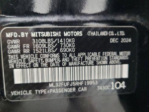 Used 2024 Mitsubishi Mirage G4 ES FWD image 33