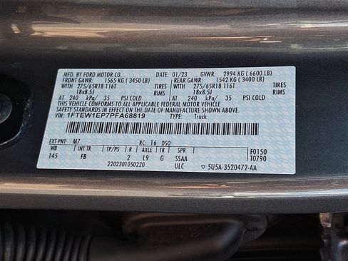 Certified 2023 Ford F150 XLT w/ Equipment Group 302A High AWD/4WD image 26