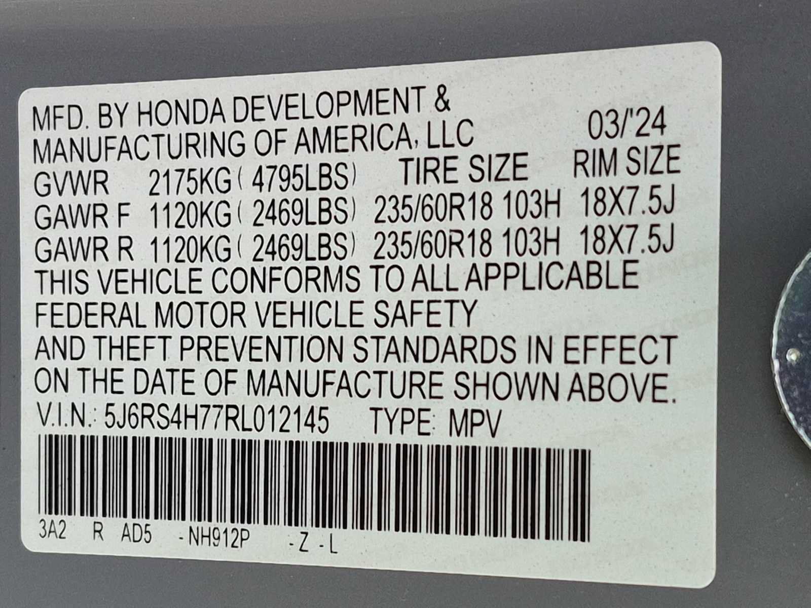 Certified 2024 Honda CR-V EX-L image 33