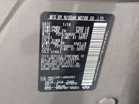 Used 2018 INFINITI QX80 2WD w/ Driver Assistance Package image 21