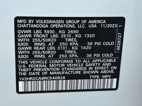 Certified 2024 Volkswagen Atlas SE AWD/4WD image 25