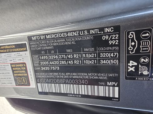 Used 2023 Mercedes-Benz EQS 450+ SUV image 35