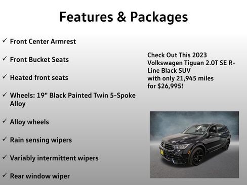 Used 2023 Volkswagen Tiguan SE R-Line AWD/4WD image 21