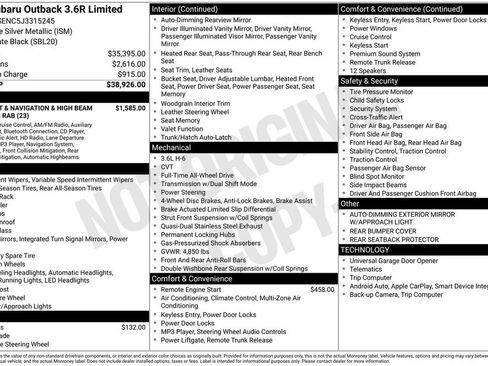 Used 2018 Subaru Outback 3.6R Limited image 17