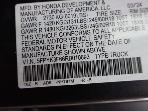 Certified 2024 Honda Ridgeline TrailSport image 36