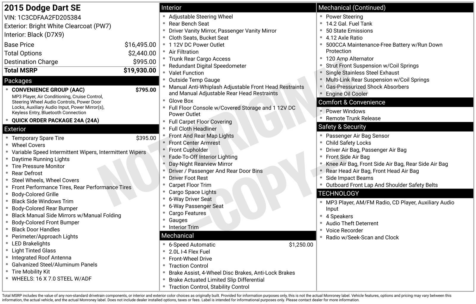 Used 2015 Dodge Dart SE w/ Convenience Group FWD image 29