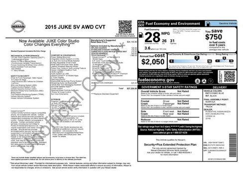 Used 2015 Nissan Juke SV w/ Technology Package image 10