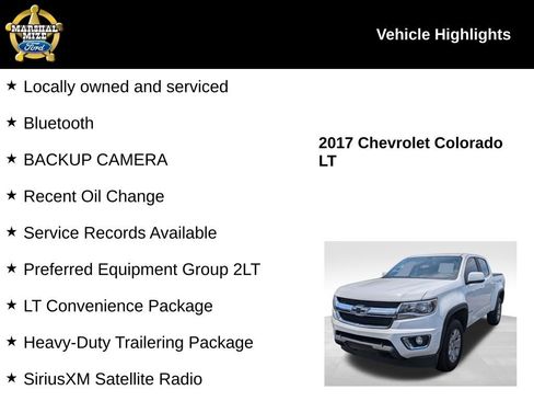 Used 2017 Chevrolet Colorado LT w/ LT Convenience Package RWD image 2