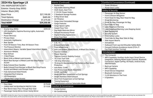 Used 2024 Kia Sportage LX FWD image 29