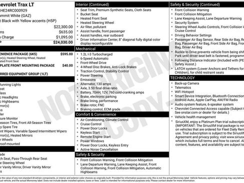 Used 2024 Chevrolet Trax LT w/ LT Convenience Package FWD image 13