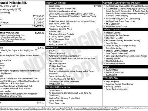 Used 2022 Hyundai Palisade SEL w/ Convenience Package AWD/4WD image 6