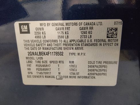 Used 2015 Chevrolet Equinox LT w/ Driver Convenience Package FWD image 33