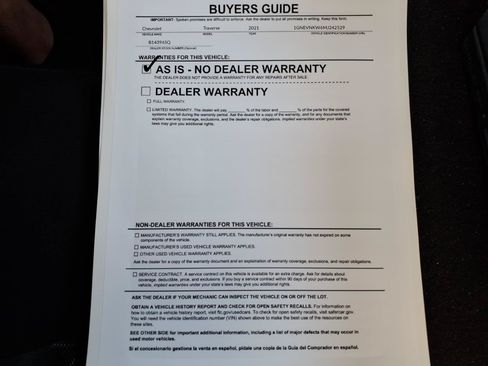 Used 2021 Chevrolet Traverse High Country AWD/4WD image 40