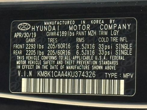Used 2019 Hyundai Kona SE AWD/4WD image 69