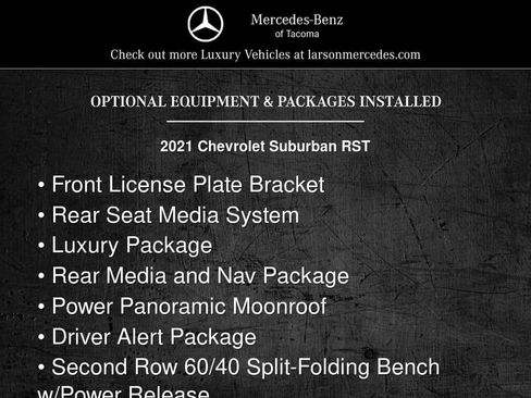 Used 2021 Chevrolet Suburban RST w/ Luxury Package AWD/4WD image 5