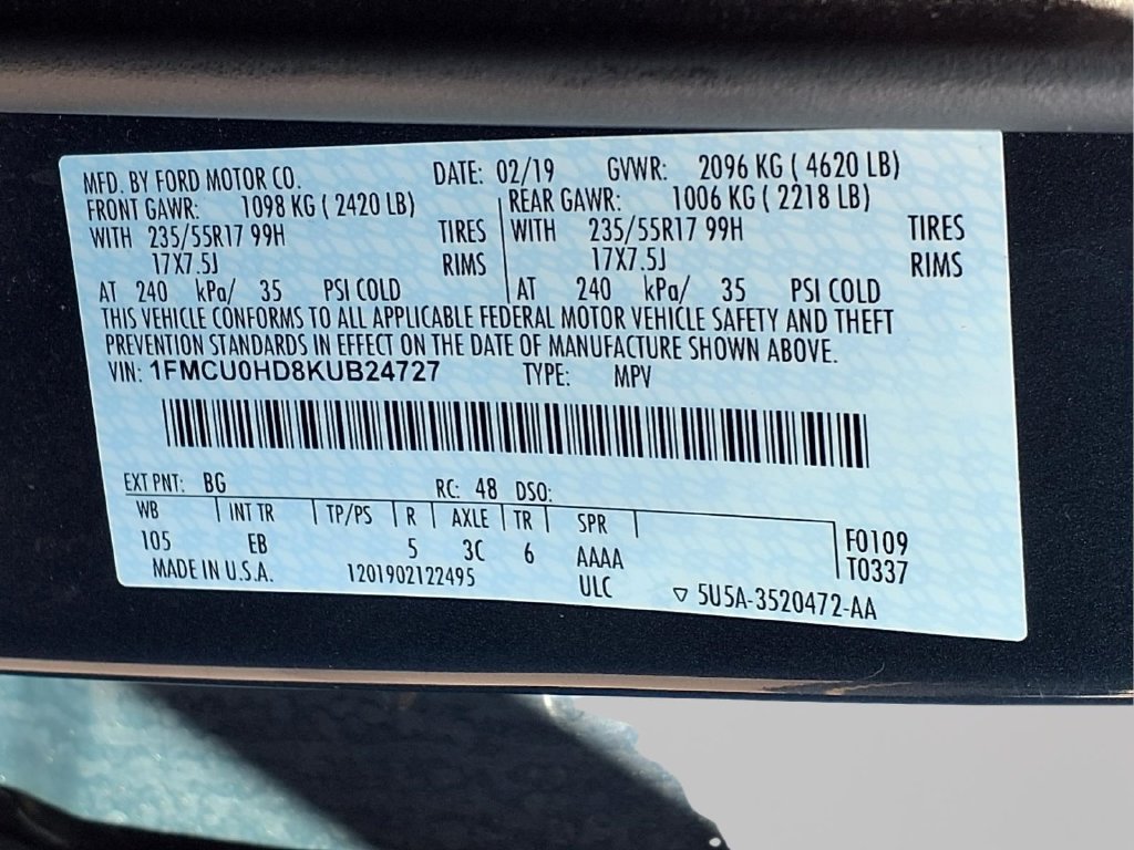 Used 2019 Ford Escape SEL FWD image 23