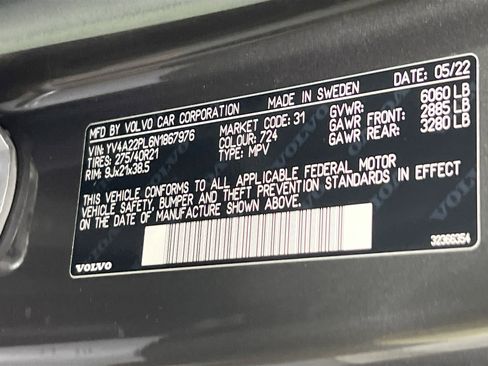 Used 2022 Volvo XC90 T6 Inscription w/ Advanced Package image 33