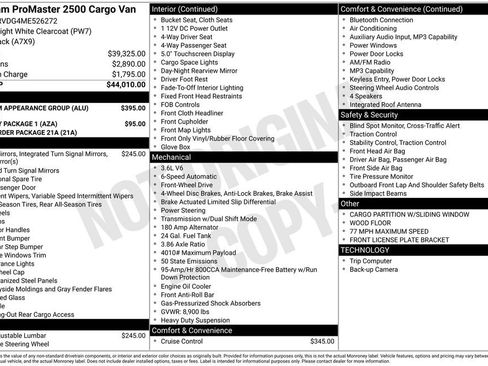 Used 2021 RAM ProMaster 2500 w/ Premium Appearance Group FWD image 6
