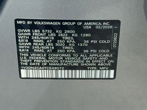 Certified 2026 Volkswagen Atlas SE FWD image 32