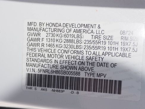 Used 2025 Honda Odyssey Touring image 32
