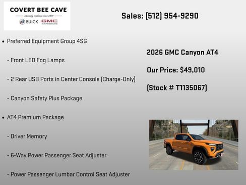 New 2026 GMC Canyon AT4 w/ AT4 Premium Package AWD/4WD image 18