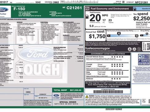 Certified 2022 Ford F150 XLT w/ Equipment Group 302A High image 3