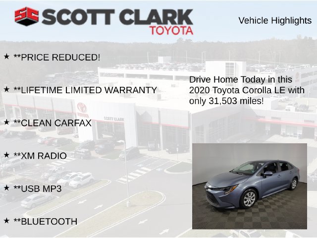 Used 2020 Toyota Corolla LE FWD image 12