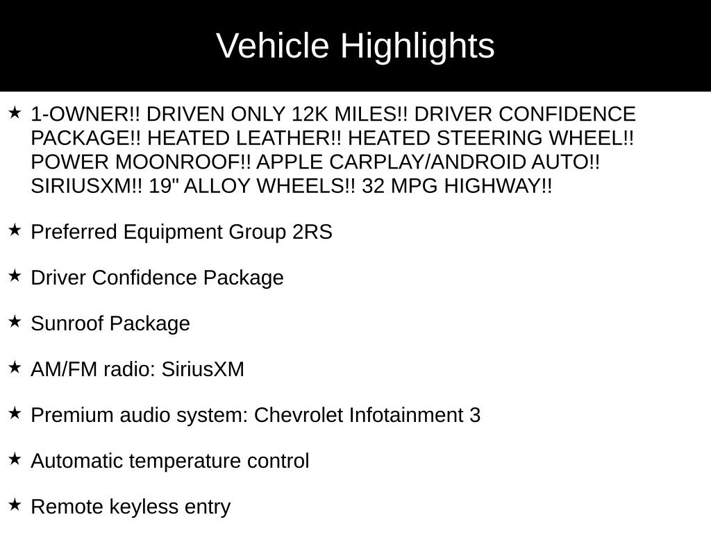 Used 2025 Chevrolet Trax RS w/ Sunroof Package FWD image 34