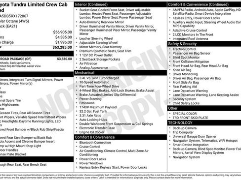 Used 2024 Toyota Tundra Limited w/ TRD Off-Road Package AWD/4WD image 7