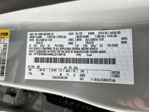 Used 2022 Ford Ranger Lariat RWD image 14