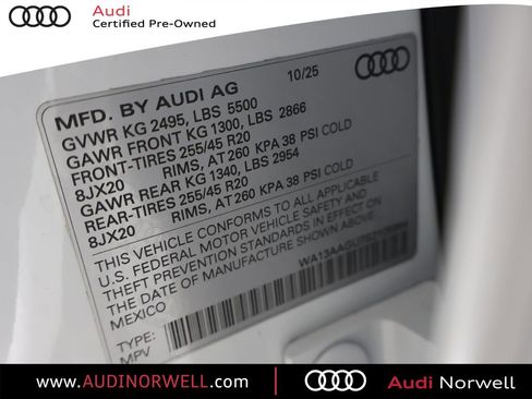 Used 2025 Audi Q5 Prestige image 3