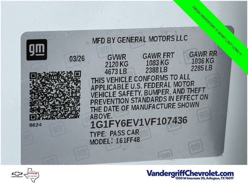 New 2027 Chevrolet Bolt LT w/ Comfort Package FWD image 22