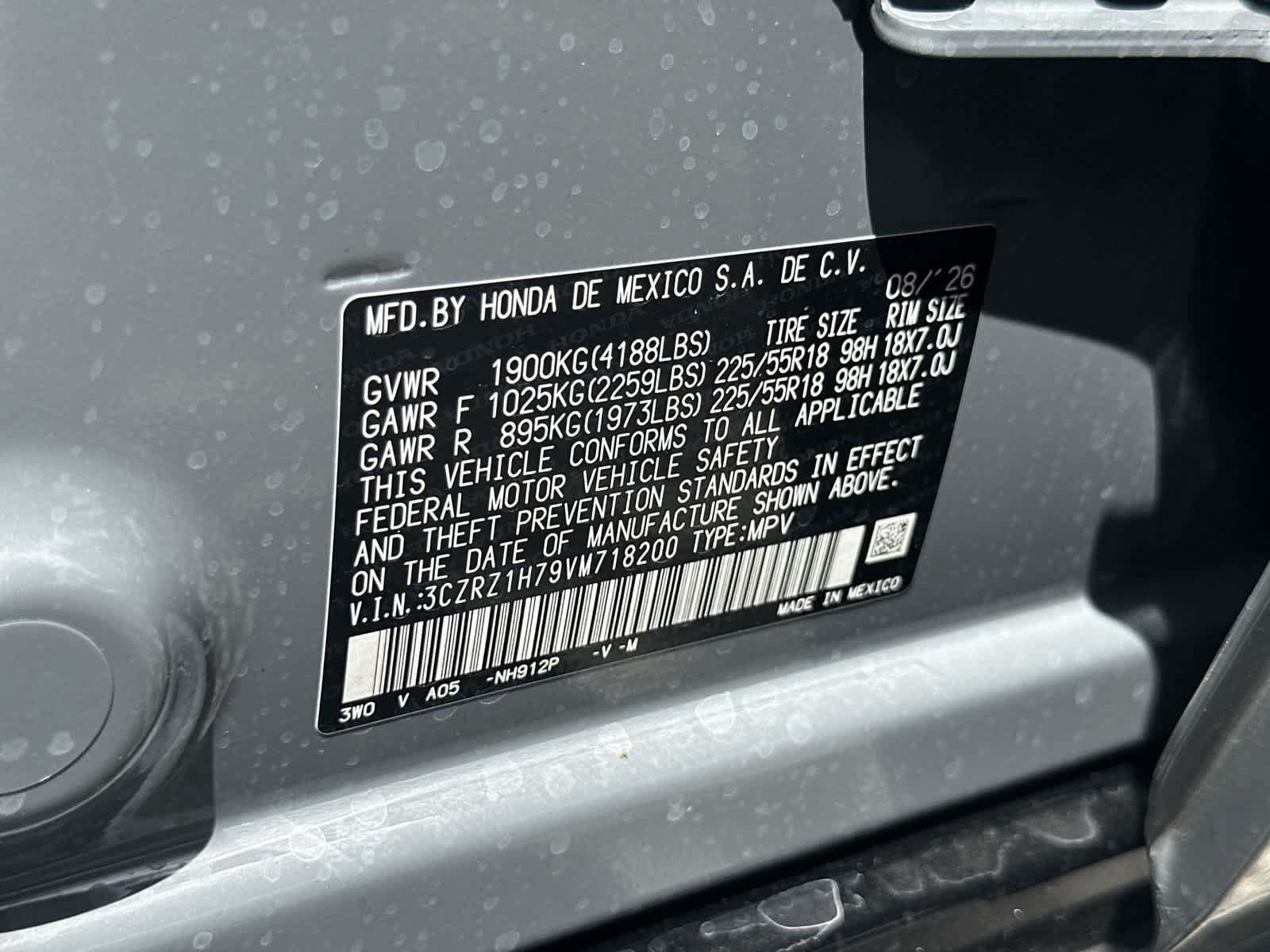 New 2027 Honda HR-V EX-L image 22