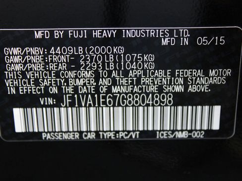 Used 2016 Subaru WRX Premium image 23