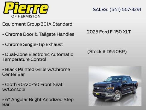 Certified 2025 Ford F150 XLT w/ Equipment Group 301A Standard AWD/4WD image 7