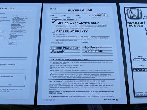 Used 2021 Ford F150 XL w/ Equipment Group 101A High RWD image 5
