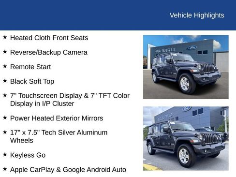 Used 2018 Jeep Wrangler Unlimited Sport S AWD/4WD image 22