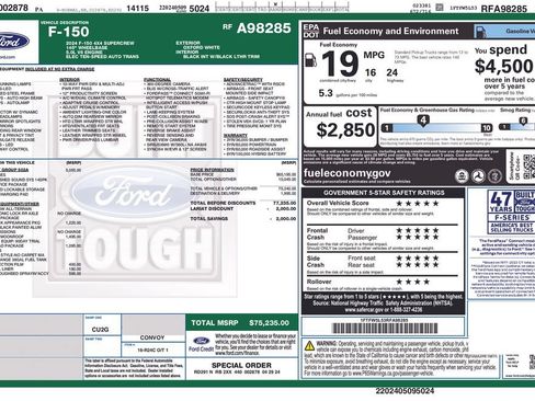 Certified 2024 Ford F150 Lariat w/ Equipment Group 502A High AWD/4WD image 2