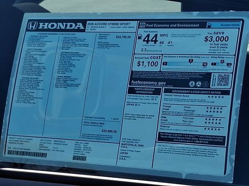 New 2026 Honda Accord Sport image 3